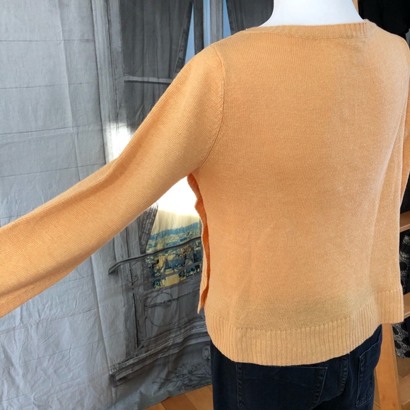 Eileen Fisher Yellow Linen Sweater Size Small - Picture 4 of 7